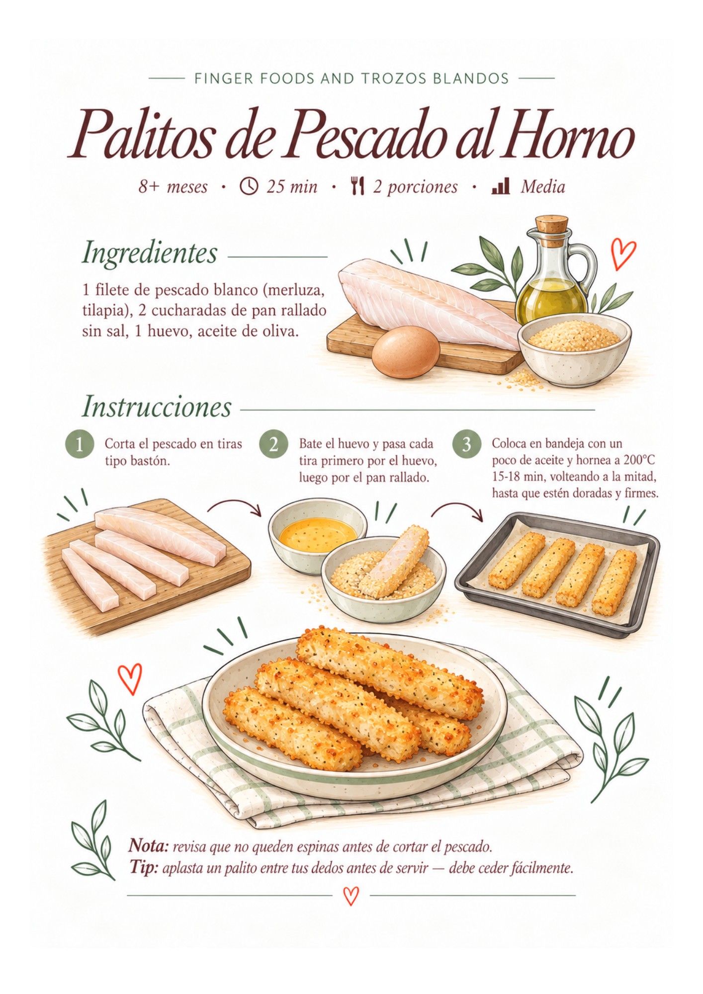 Página interior: Palitos de Pescado al Horno